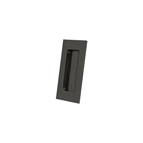 Flush Pull, Rectangular, HD, 4" x 1-7/8" x 7/16", Solid Brass in Oil-rubbed Bronze Flush Pull, Rectangular, HD, 4" x 1-7/8" x 7/16", Solid Brass in Oil-rubbed Bronze