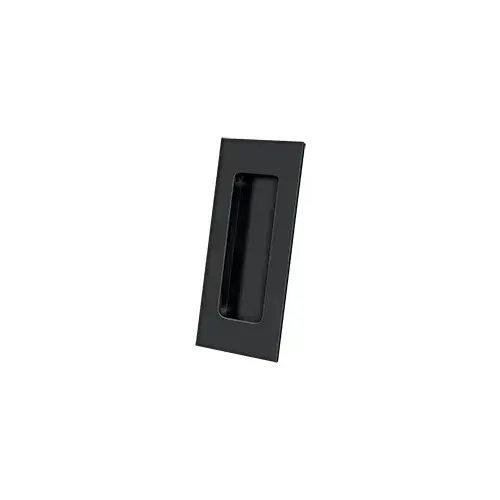 Flush Pull, Rectangular, HD, 4" x 1-7/8" x 7/16", Solid Brass in Paint Black Flush Pull, Rectangular, HD, 4" x 1-7/8" x 7/16", Solid Brass in Paint Black