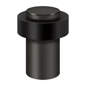 Deltana UFB7500U10B Round Universal Floor Bumper 3", Heavy Duty, Solid Brass in Oil-rubbed Bronze