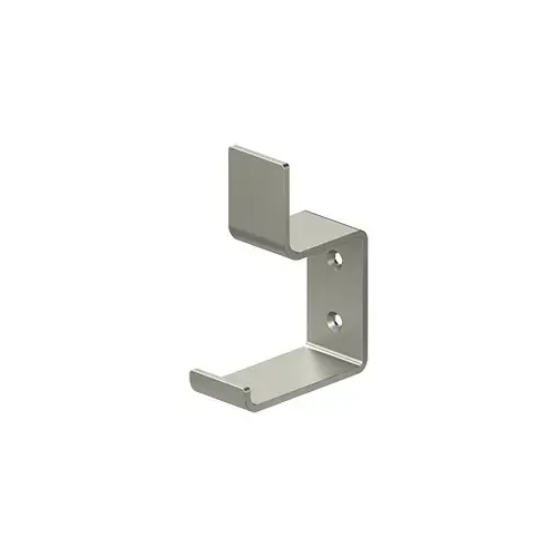 Heavy Duty, Modern Hook, 2-5/8" Projection in Brushed Nickel