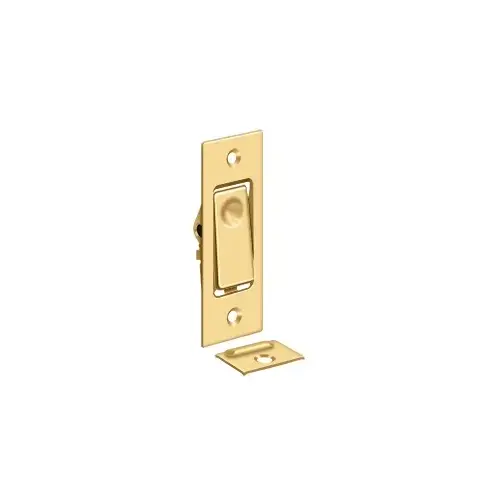 3-1/16" Height Pocket Door Jamb Bolt Lifetime Polished Brass 3-1/16" Height Pocket Door Jamb Bolt Lifetime Polished Brass