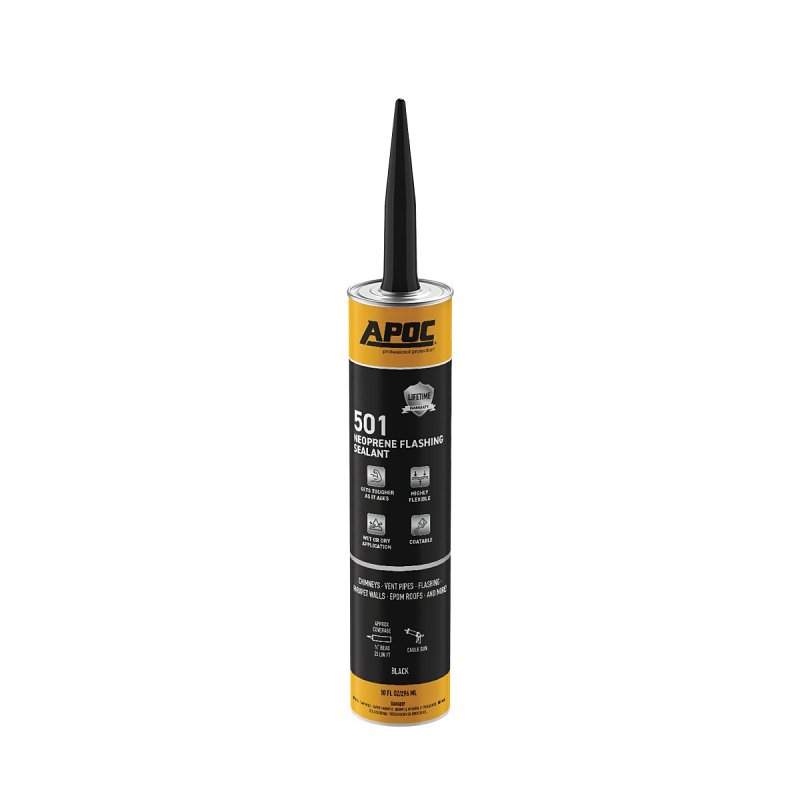 Gardner 1010-9-66 AP-501 Series Neoprene Flashing Sealant, Black