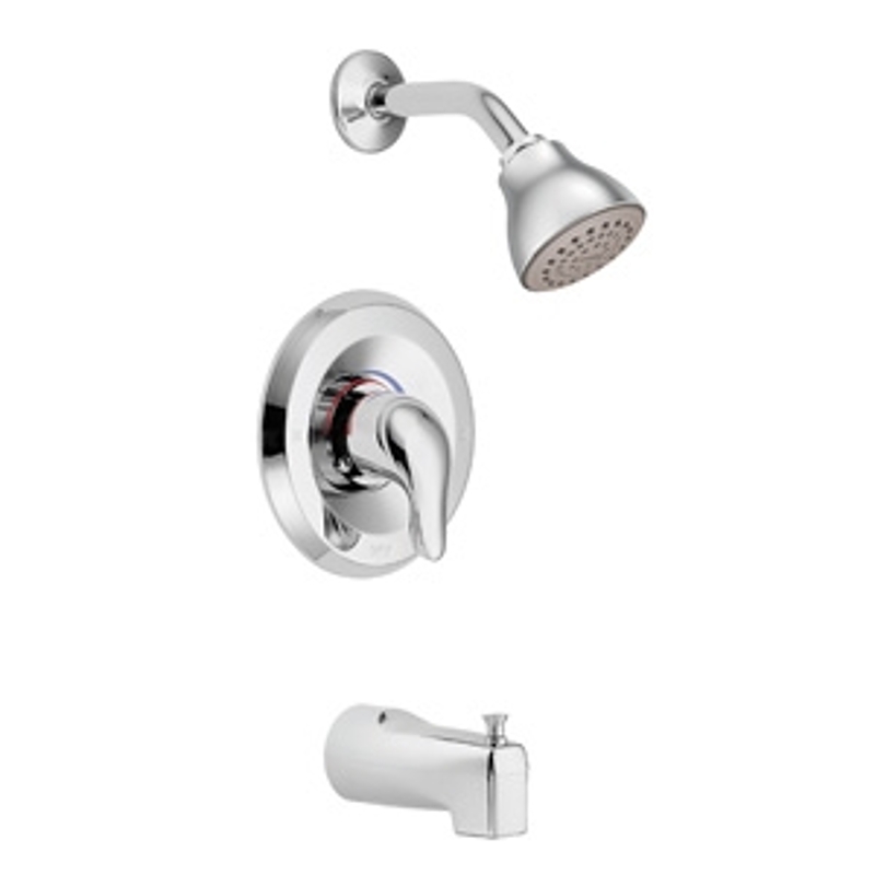 Moen Adler 82603 Single-Handle 4-Spray Tub And Shower Faucet – Chrome, 1.8 GPM