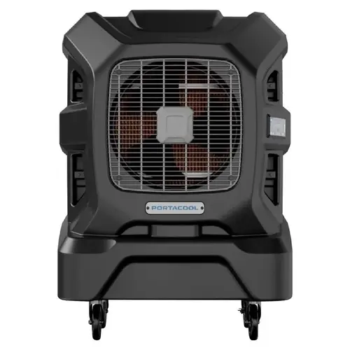 Evaporative Cooler Apex 1200 sq ft Portable 4000 CFM Black
