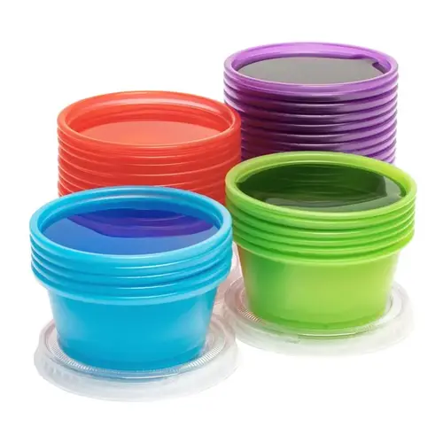 Tasting Cups with Lid Kolorae 2 oz Assorted Polypropylene Assorted
