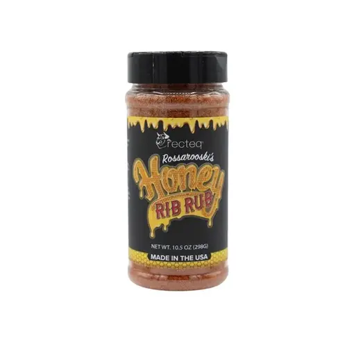 Recteq Rossarooski's Rib Rub, Honey, 10.5 oz Bottle