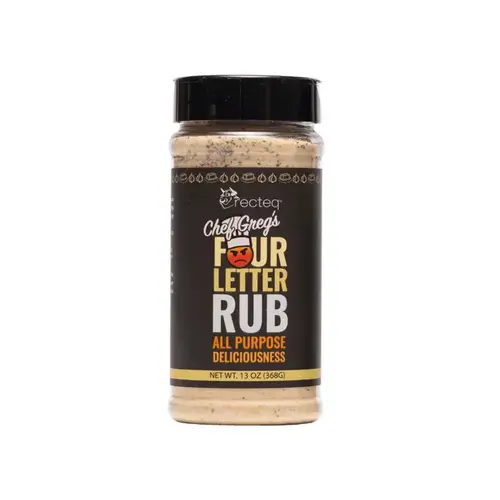 Recteq Chef Greg 4 Letter Rub, 13 oz Bottle
