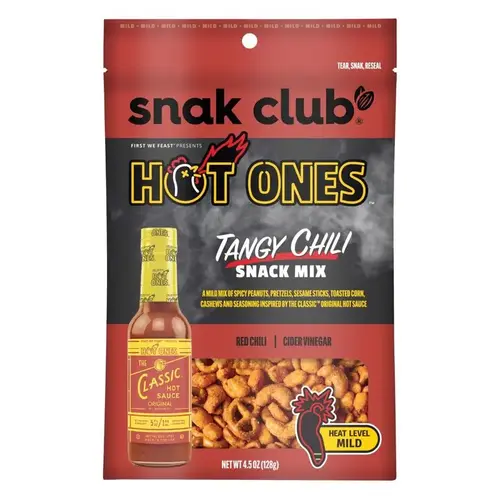 Snack Mix Hot Ones Cider Vinegar/Red Chili 4.5 oz Bagged