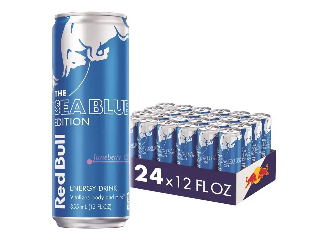 Red Bull RB242607 12 Oz. Sea Blue Edition Juneberry Energy Drink Red Bull RB242607 12 Oz. Sea Blue Edition Juneberry Energy Drink