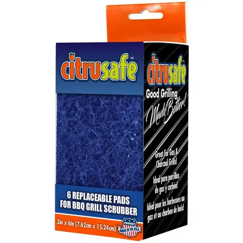 Heavy Duty Grill Scrubber Replacement Pads - pack of 6