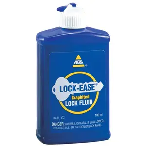 AGS LEK-4 Lock-Ease 3.4 Oz. Squeeze Bottle Graphited Lock Lubricant