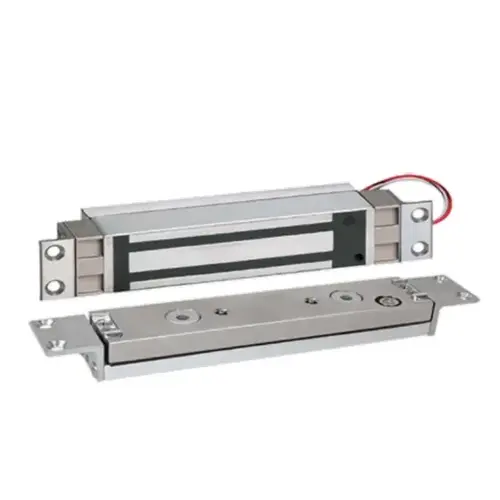 2000lbs Hi/Shear Single Door Concealed Electromagnetic Lock, Integrated Electronics, 650/350mA @ 12/24VDC, Fits in 7/8" to 1-1/8" Deep Inverted Top Channel, UL Listed, Grade 1, 628/US28 Satin Aluminum 2000lbs Hi/Shear Single Door Concealed Electromagnetic Lock, Integrated Electronics, 650/350mA @ 12/24VDC, Fits in 7/8" to 1-1/8" Deep Inverted Top Channel, UL Listed, Grade 1, 628/US28 Satin Aluminum