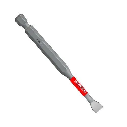 Drive Bit, #8 to 10 Drive, Slotted Drive, 1/4 in Shank, Hex Shank, 3-1/2 in L - pack of 2 Drive Bit, #8 to 10 Drive, Slotted Drive, 1/4 in Shank, Hex Shank, 3-1/2 in L - pack of 2