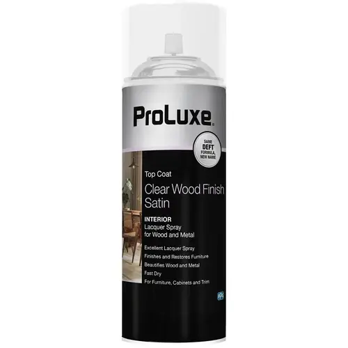 12.25 Oz. Satin Clear Wood Finish Interior Spray Lacquer