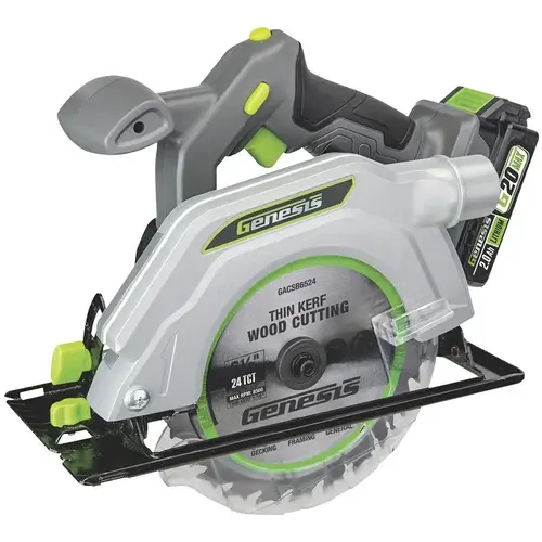 G20 Max Circular Saw, Battery Included, 20 V, 2 Ah, 6-1/2 in Dia Blade, 5/8 in Arbor G20 Max Circular Saw, Battery Included, 20 V, 2 Ah, 6-1/2 in Dia Blade, 5/8 in Arbor