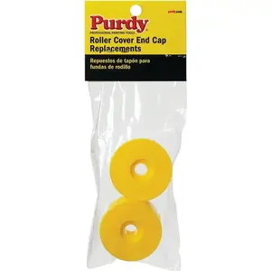 Purdy 140751218 Paint Roller End Cap 12" W Regular Threaded End Pair Yellow