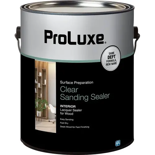 Sanding Sealer, Satin, Liquid, Clear, 1 gal Sanding Sealer, Satin, Liquid, Clear, 1 gal