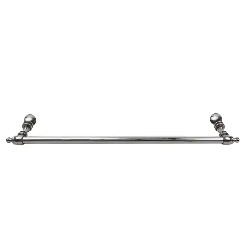 Polished Chrome 24" Colonial Style Single-Sided Towel Bar Polished Chrome 24" Colonial Style Single-Sided Towel Bar