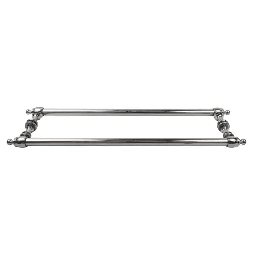 Polished Chrome Colonial Style 24" Back-to-Back Towel Bars