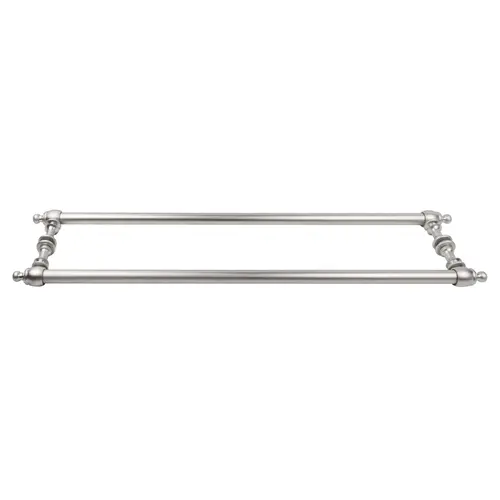 Satin Chrome Colonial Style 24" Back-to-Back Towel Bars