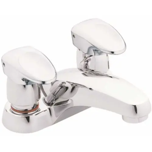 Commercial 4 in. Centerset Single-Handle Bathroom Faucet 0.5 GPM 6 in. Extended Handle Lever in Chrome
