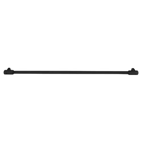 Matte Black 39" Sleeve-Over Glass-To-Glass Support Bar for 3/8" to 1/2" Thick Glass