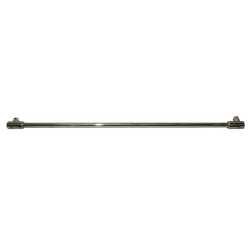 Polished Nickel 39" Sleeve-Over Glass-To-Glass Support Bar for 3/8" to 1/2" Thick Glass Polished Nickel 39" Sleeve-Over Glass-To-Glass Support Bar for 3/8" to 1/2" Thick Glass