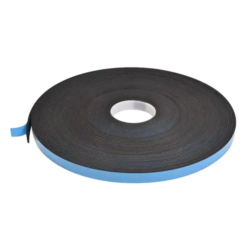 Black 1/8" x 3/4" Single Sided Foam Glazing Tape - 100 Foot Roll