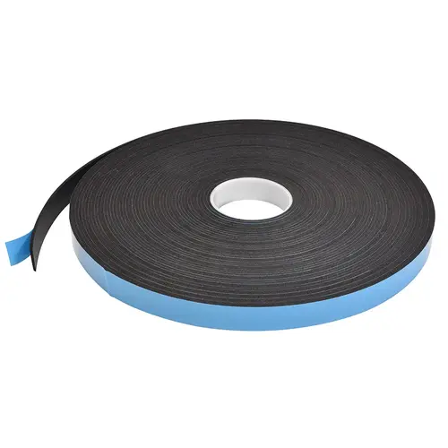 Black 1/8" x 1" Single Sided Foam Glazing Tape - 100 Foot Roll