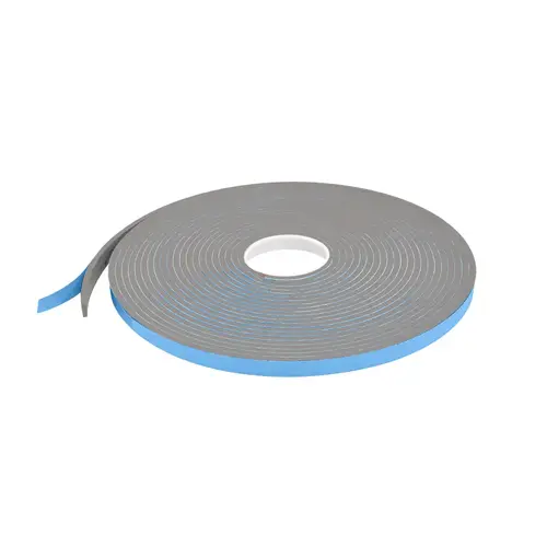 Gray 1/4" x 1/2" Single Sided Foam Glazing Tape - 50 Foot Roll
