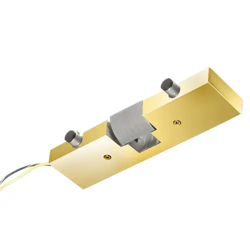 Polished Brass Electric Strike Keeper for Single Doors- Fail Secure Polished Brass Electric Strike Keeper for Single Doors- Fail Secure