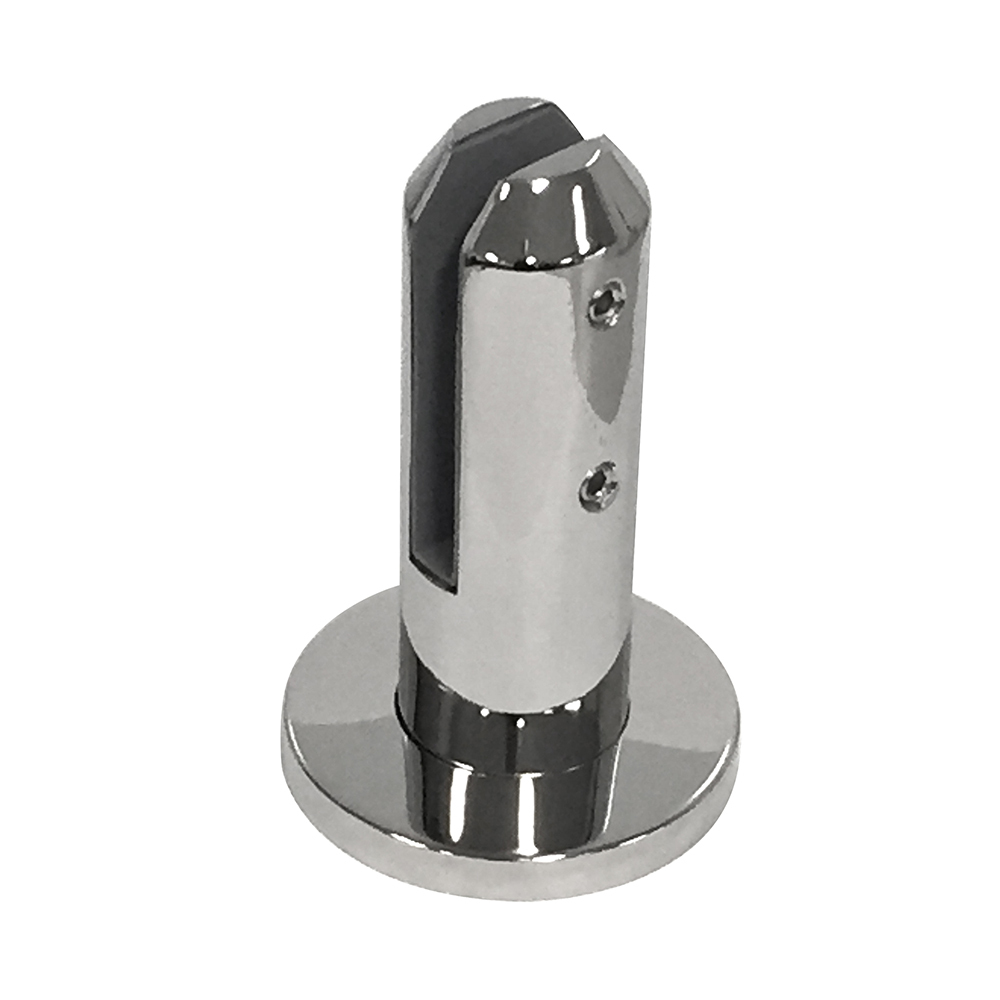 CRL FWCR22PS Polished Stainless Steel 2205 Round Surface Mount Friction Fit Spigot