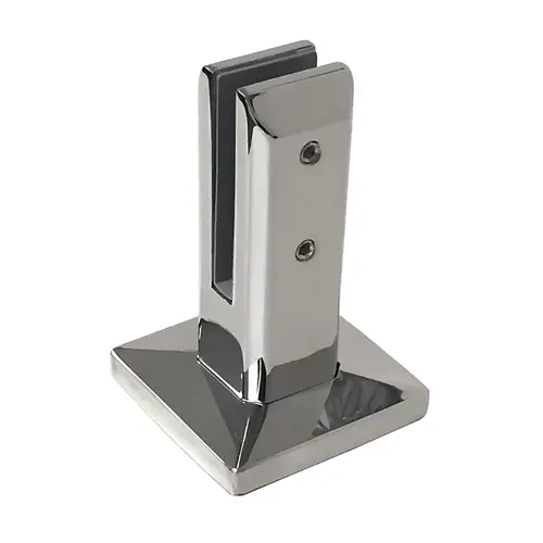 Square Surface Mount Friction Fit Spigot, 2205 Polished Stainless Steel Square Surface Mount Friction Fit Spigot, 2205 Polished Stainless Steel