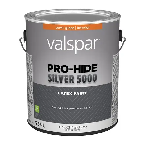 Interior Paint, Semi-Gloss, Pastel, 1 gal, 37 sq-m Coverage Area - pack of 4
