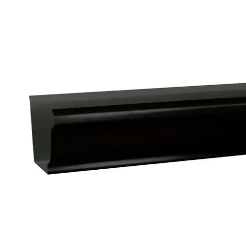 Gutter 3.25" H X 5" W X 120" L Black Aluminum K Black Gutter 3.25" H X 5" W X 120" L Black Aluminum K Black