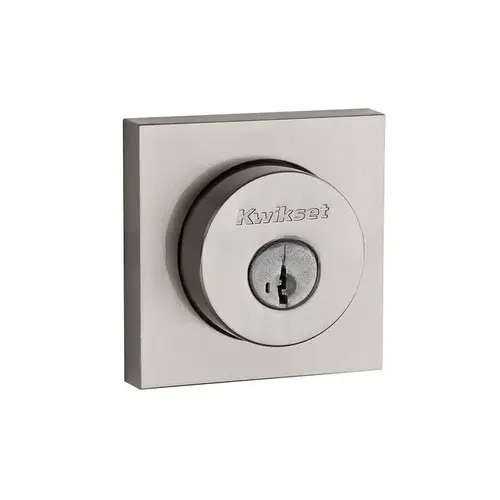 Halifax Square Single Cylinder Deadbolt with RCAL Latch and RCS Strike KA3 Satin Nickel Finish Halifax Square Single Cylinder Deadbolt with RCAL Latch and RCS Strike KA3 Satin Nickel Finish