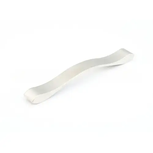 192mm Center to Center Wave Cabinet Pull Satin Nickel Finish 192mm Center to Center Wave Cabinet Pull Satin Nickel Finish