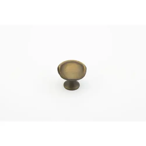 1-1/4" Country Cabinet Knob Antique Brass Finish 1-1/4" Country Cabinet Knob Antique Brass Finish
