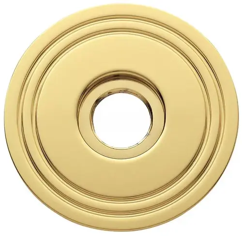 Single 2-5/8" Grooved Privacy Rose Lifetime Brass Finish Single 2-5/8" Grooved Privacy Rose Lifetime Brass Finish
