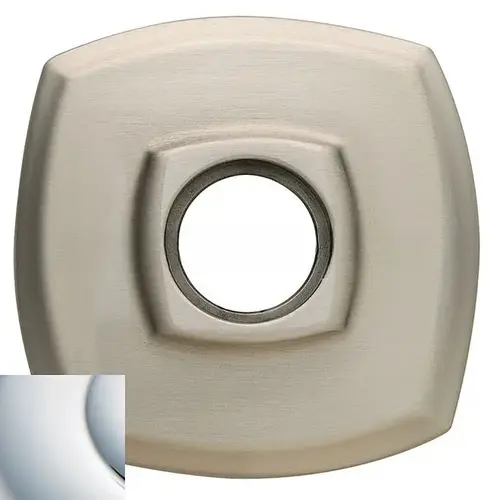 2-5/8" Privacy Rose Bright Chrome Finish Pair 2-5/8" Privacy Rose Bright Chrome Finish Pair