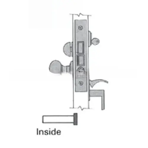 Right Hand Reverse Residential Entry Handleset by Knob 2-1/2" Backset Mortise Lock Body Lifetime Satin Nickel Finish