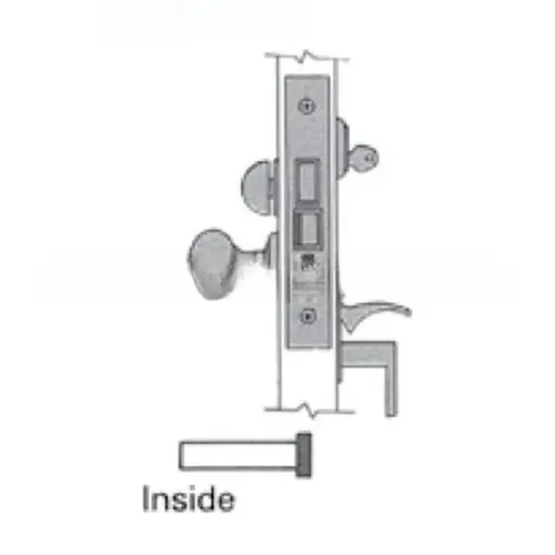 Left Hand Lever Strength Emergency Egress Entry Handleset by Lever 2-1/2" Backset Mortise Lock Body Less Strike Oil Rubbed Bronze Finish Left Hand Lever Strength Emergency Egress Entry Handleset by Lever 2-1/2" Backset Mortise Lock Body Less Strike Oil Rubbed Bronze Finish
