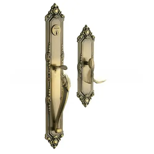 Kensington Right Hand Full Dummy Mortise Lock Trim Blank Plates Antique Brass Finish Kensington Right Hand Full Dummy Mortise Lock Trim Blank Plates Antique Brass Finish