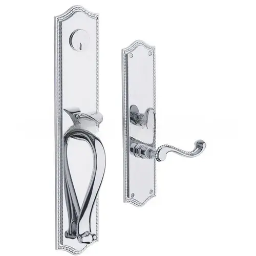 Bristol Left Hand Full Dummy Mortise Lock Trim Blank Plates Bright Chrome Finish Bristol Left Hand Full Dummy Mortise Lock Trim Blank Plates Bright Chrome Finish