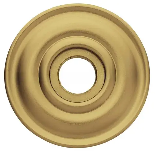 2-5/8" Grooved Privacy Rose Satin Brass with Brown Finish Pair 2-5/8" Grooved Privacy Rose Satin Brass with Brown Finish Pair