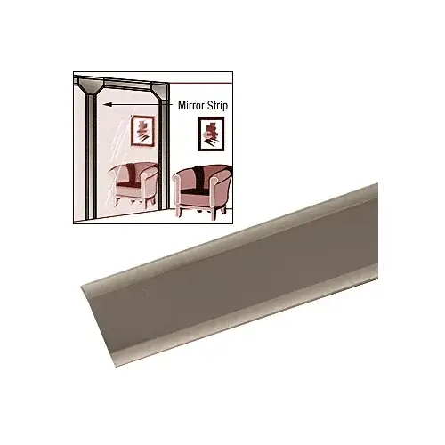 2" x 120" Bronze Bevelled Mirror Strips- 25 PK 2" x 120" Bronze Bevelled Mirror Strips- 25 PK