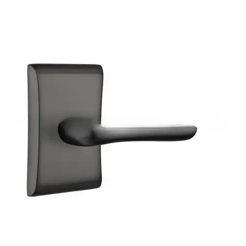 Basel Lever Right Hand Passage with Neos Rose Flat Black Finish Basel Lever Right Hand Passage with Neos Rose Flat Black Finish