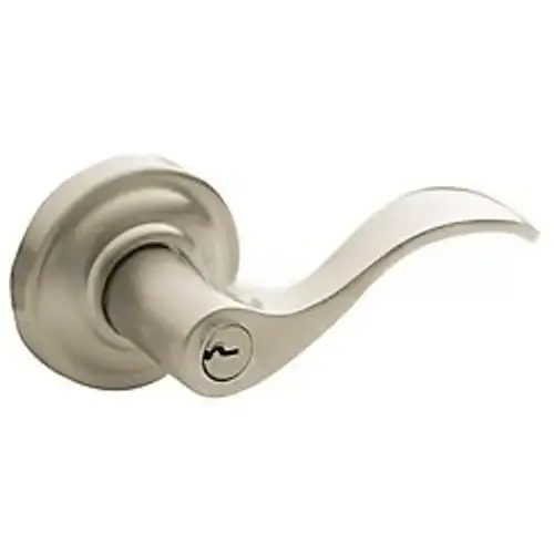 5256 Thick Door Wave Lever Full Dummy Lifetime Satin Nickel Finish 5256 Thick Door Wave Lever Full Dummy Lifetime Satin Nickel Finish