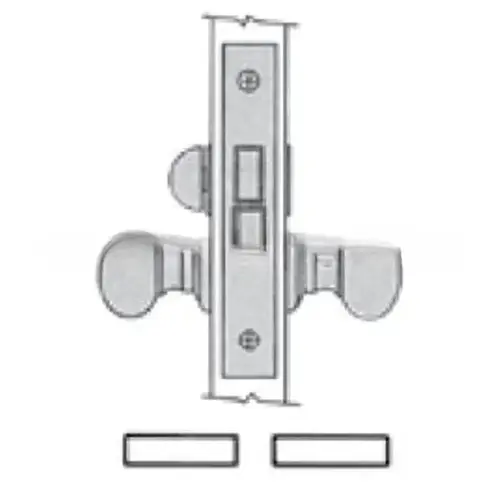 Right Hand Reverse Lever Strength Interior Privacy 2-3/4" Backset Mortise Lock Body Bright Chrome Finish Right Hand Reverse Lever Strength Interior Privacy 2-3/4" Backset Mortise Lock Body Bright Chrome Finish