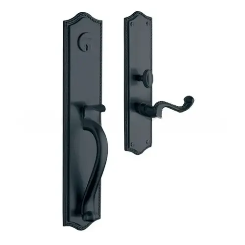 Bristol Left Hand Double Cylinder Entry Mortise Lock Trim Oil Rubbed Bronze Finish Bristol Left Hand Double Cylinder Entry Mortise Lock Trim Oil Rubbed Bronze Finish